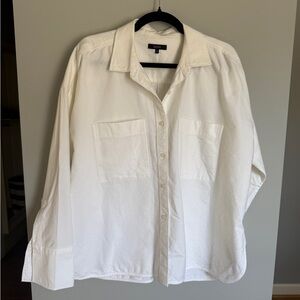 Quince Organic Cotton Cropped Boxy Oxford